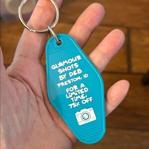 Glamour Shots by Deb Keychain NEW nod to napoleon dynamite handmade key fob